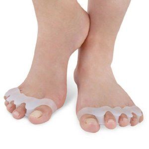 1Pair Silicone Gel Bunion Toe Corrector Orthotics Straightener Separator Pain